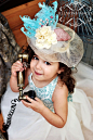 Teal and Ivory Damask Flower Girl Dress by SignatureCollectionB, $99.99
