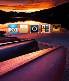 手机UI壁纸黄色日落 背景 设计图片 免费下载 页面网页 平面电商 创意素材