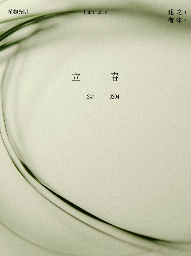 植物光阴·立春｜春之立