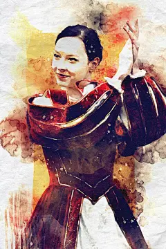照片转油漆水粉画效果PS动作插件 Artistic Watercolor Photoshop Action-设计插件-美工云(meigongyun.com)