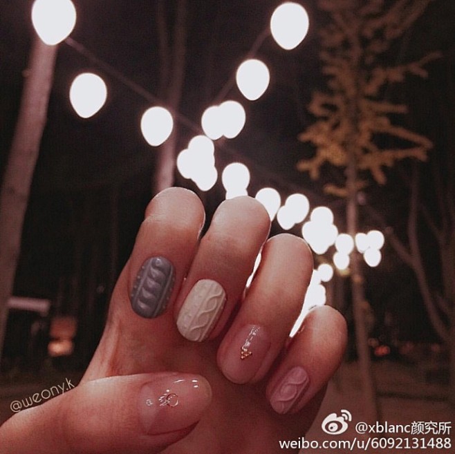 #knitted nail##毛衣甲# ...