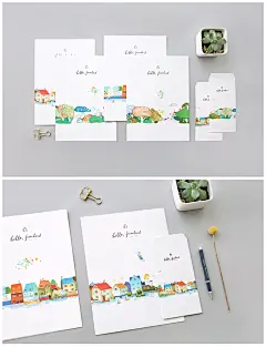 原创唯美插画古风清晰个性信纸信封套装浪漫情书信笺明信片A4文具-淘宝网