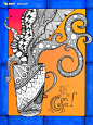 禅绕画 zentangle www.chanrao.me