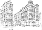 国外大师建筑手绘 素描 速写 绘画 (638)