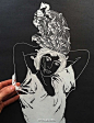 #时尚视野#  靠一把刻刀、一张白纸火遍全球了！她就是来自美国的艺术家Maude White，她用一张张精美的剪纸向世人展示了一张白纸的巨大可能性。 #布艺# #纸艺#