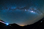 General 4896x3264 mountains starry night car lights night