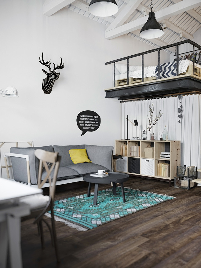 Scandinavian loft (m...