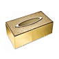 Zodiac Swarovski Gold Tissue Box - LuxDeco.com