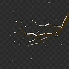 冬至雪景树枝手绘装饰图案PNG图片 来自PNG搜索网 pngss.com 免费免扣png素材下载！