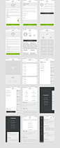 Basement iOS: Social : A beautiful, well organized, and incredibly easy to use Wireframe Kit with 60 iPhone 6 screens.