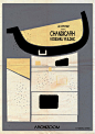 Federico Babina－电影海报风格的建筑插画作品 - 视觉中国设计师社区