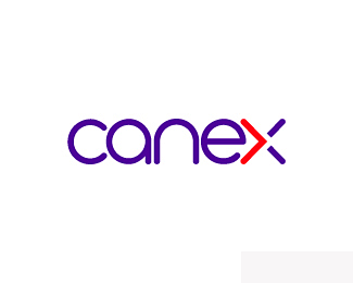 canex字体设计字体设计英文字母x字母紫色箭头英文标志