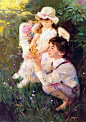 皮诺．德埃尼（Pino Daeni）  油画人物作品