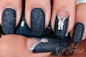 jeans with zippers nail art
