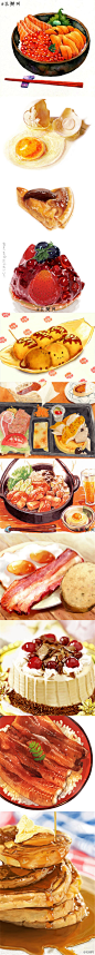 笔尖下的美食，超赞的食物手绘作品，画出来的美味惟妙惟肖，细腻精致！口水流下来了吗？来自Food-yummy