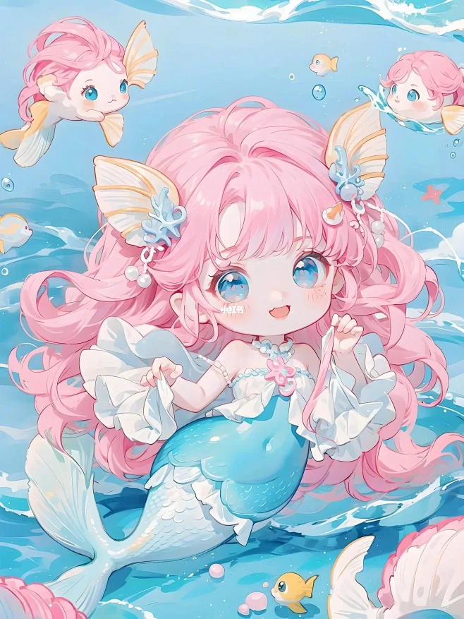 蓝色大海·小小美人鱼‍♀️丨女生头像壁纸