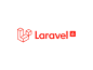 The New Laravel logotype logomark typography identity perspective isometric logo branding focus lab