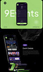 Mobile app UI/UX app design Case Study Figma event app Event uxdesign ui design Orbix studio