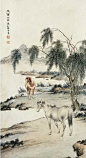近代著名画家马晋作品欣赏