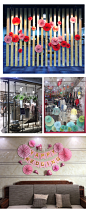 店铺开业节日装饰品纸扇学校商场橱窗布置吊饰教室幼儿园环创挂饰-tmall.com天猫