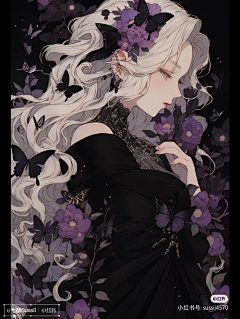 舞蝶1111采集到插画小女孩