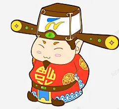 卡通手绘喜气财神爷高清素材 免费下载 设计图片 页面网页 平面电商 创意素材 png素材