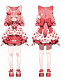 人设‖角色设计，红系兽娘
