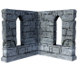 Free ruins walls windows illustration