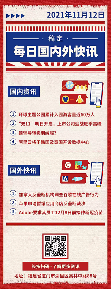 每日资讯新闻快报文章长图