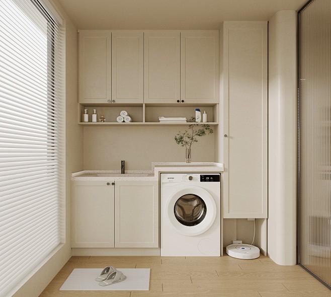 VR 阳台洗衣机柜-室内设计-拓者设计吧