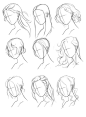 Hair Ref Set by ArtofIndigo on DeviantArt