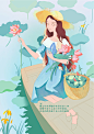 原创插画 少女插画 插画绘画过程_须弥子芥__插画师作品_涂鸦王国gracg.com