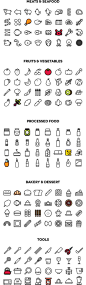 160 Cooking Icons on Behance: 