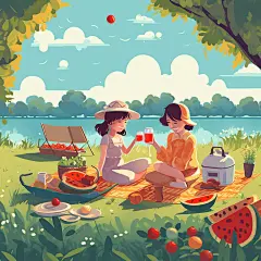 户外郊游