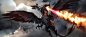 Awesome dragon 2D digital fantasy illustration created in Photoshop by concept artist Adams Brenoch of San Francisco, California!!! http://brenochadams.cghub.com/images/