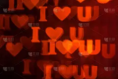 情人节的背景。