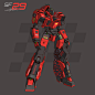 F1M Series, Aditya Permadi : I love F1 since M. Schumacher & Hakkinen era, thinking of experimenting some basic blocky mechanical design with F1 livery just for fun.
All 3 have same inner frame treatment, focus building on the outer layers and liverie