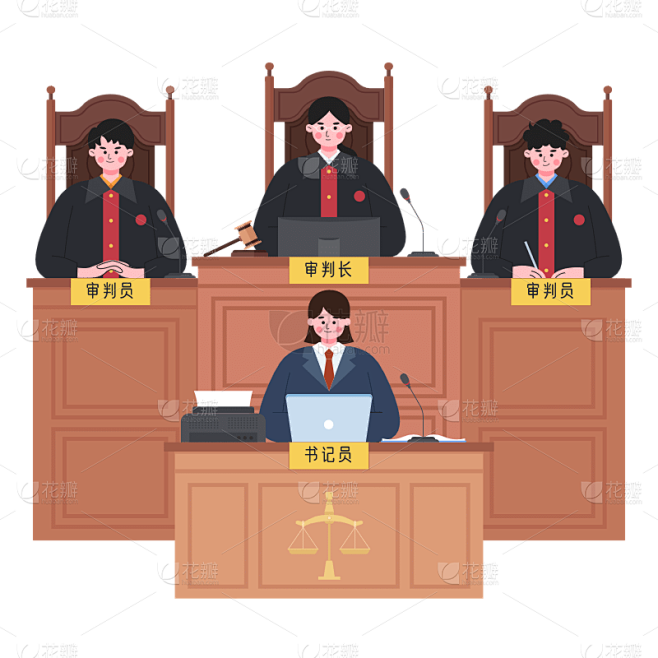 SVG-扁平套系公共服务-法官