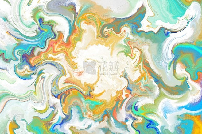色彩丰富的抽象画背景
