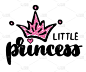 Vector lettering illustration. Baby girl shower ca