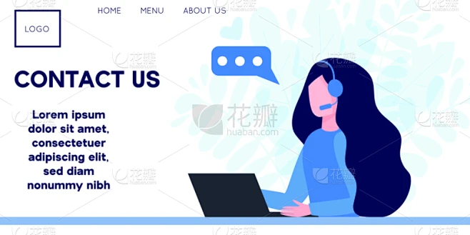 概念,矢量,笔记本电脑,绘画插图,女人,标语,it技术支持,平坦的,呼叫中心,门厅素材-花瓣网