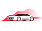 Electric Car sports ev concept honda electric fast car vehicle illustration flat illustrator miguelcm