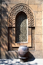 户外,建筑特色,窗户,清真寺,白昼_93604801_Egypt, Cairo, Manial Palace, Mohammed Ali Mosque, window detail_创意图片_Getty Images China