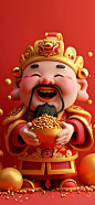 原图壁纸：财神到，送福来-今日头条