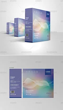 紫色唯美家纺护理瑜伽化妆品面膜包装展开图