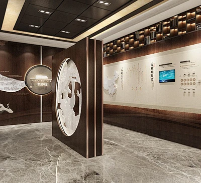 多功能展厅设计_工艺工法展示设计_房地产临时售楼处展厅展馆设计-智汀国际-花瓣网