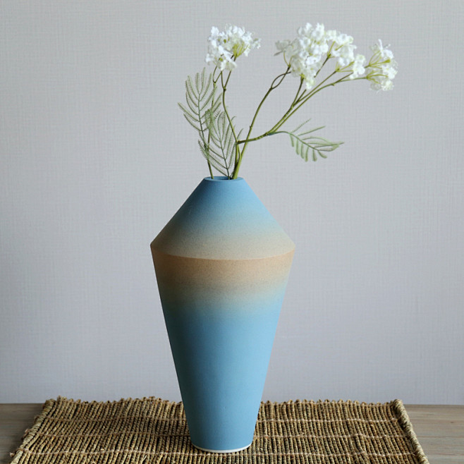 花瓶摆件 现代简约家居饰品 陶瓷花瓶创意...