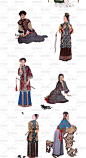 古代传统女性清朝经典人物名著免抠欣赏服饰png设计素材-淘宝网