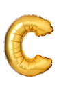 Letter C from English alphabet of balloons