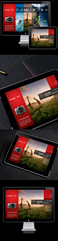 Canon EOS-M / Campaign Microsite by Thomas Moeller, via Behance